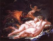 Francois Boucher Pan and Syrinx painting